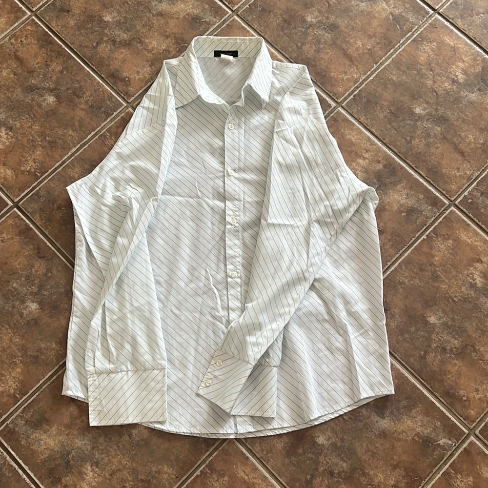 Striped Long Sleeve Button Down Shirt